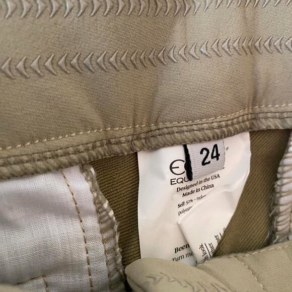EQUO tan burgundy riding pants equestrian performance pants never worn - Picture 6 of 6